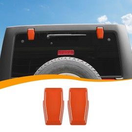 Hoolcar Rear Window Hinge Cover Liftgate Glass Hinge Cover for 2007-2017 Jeep Wrangler JK JKU Hardtop, Orange