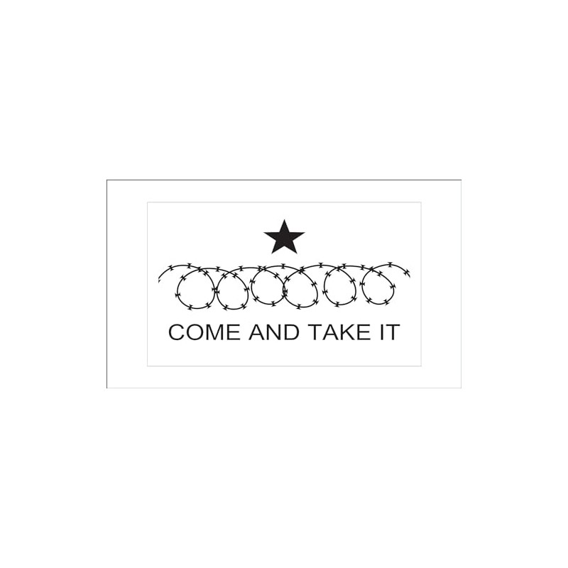 Texas Barbed Razor Wire Border Come and Take It Flag