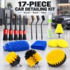 Car Detailing Kit, 17-Piece Car Cleaning Set with Drill Brush