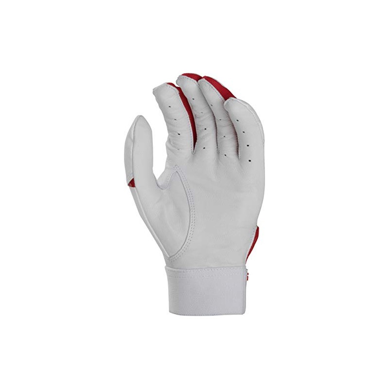 Rawlings BR51BY-S-90 Baseball Batting Gloves, Scarlet, Large