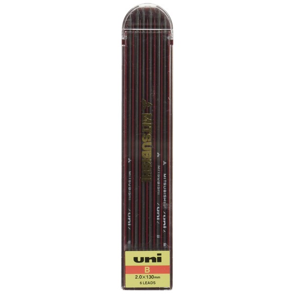 Uni Drop Holder Type Pencil Lead, 2.0mm, B (ULNB)