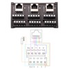 Jienk RJ45 8P8C DIN Rail Mount Ethernet Connector Distribution Breakout