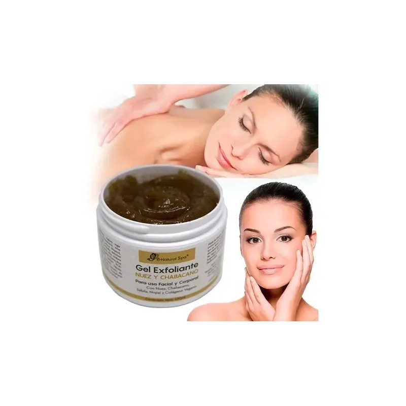 Gel Exfoliante De Nuez, Chabacano Y Colageno Vegano 120grs Todo