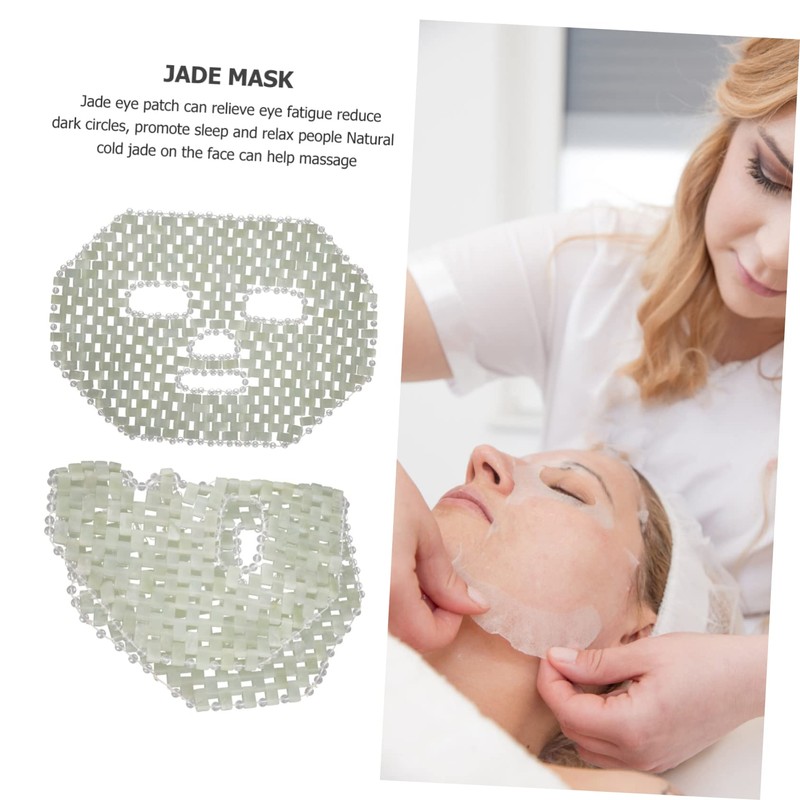 Outanaya Jade Cooling Mask for Face and Eyes Soothing Jade