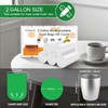 2 Gallon White-Biodegradable Small Trash Bag - Mini Garbage Bags