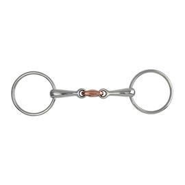 Shires Equestrian - Loose Ring Copper Lozenge Snaffle - S/steel - Size: 5
