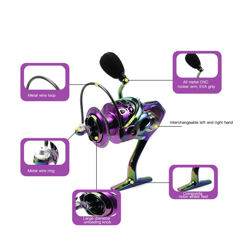 Fishing Reel Spinning Wheel All Metal Spinning Fishing Reel for
