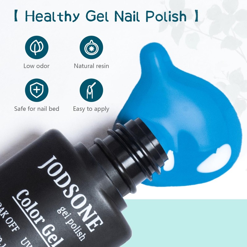 JODSONE 23 PCS Gel Nail Polish Kit with U V