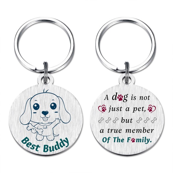 EE&YU Dog Keychain for Women Men - Dog Lover Gifts