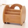 Arolly Premium Bamboo Remote Controls Holder for Table - Bamboo