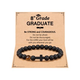 ORISPRE 8th Grade Graduation Decorations Gifts for Boys Best Middle School Congratulations Class of 2024 Bracelets Grad Graduate Gift for Teenage Teen Boys