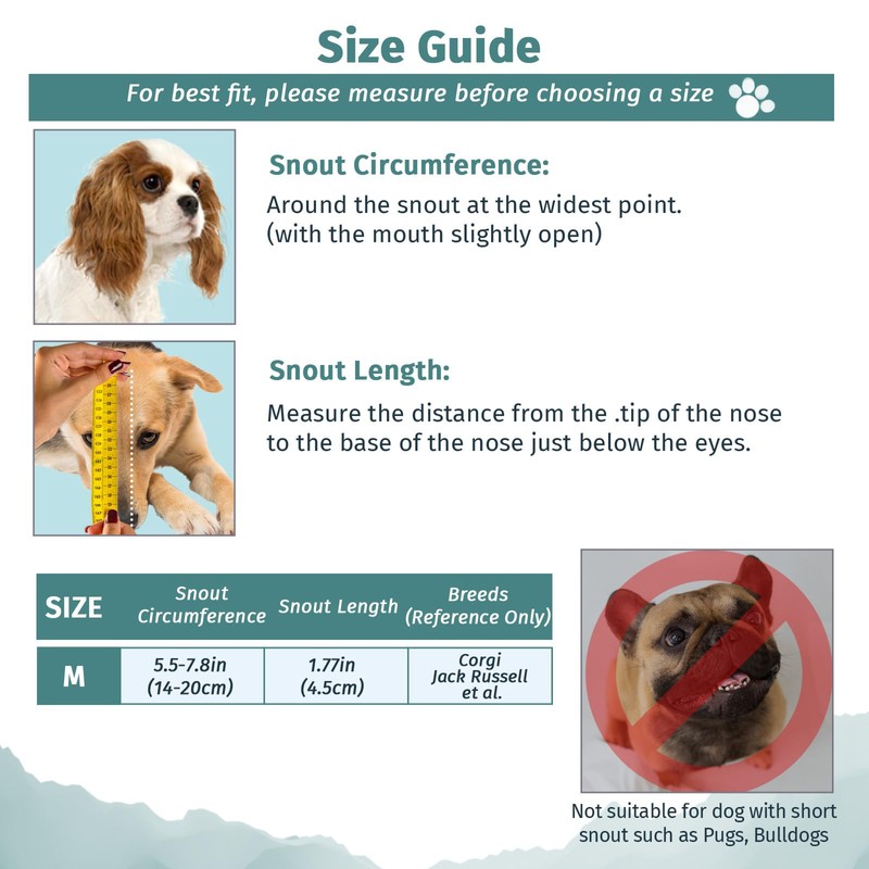 WLLHYF Dog Muzzle Soft Nylon Muzzle Breathable Pets Muzzle Anti