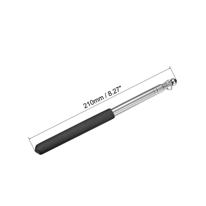 sourcing map Telescopic Hand Flagpoles Telescopic Flagpole Teaching Pointer Stainless