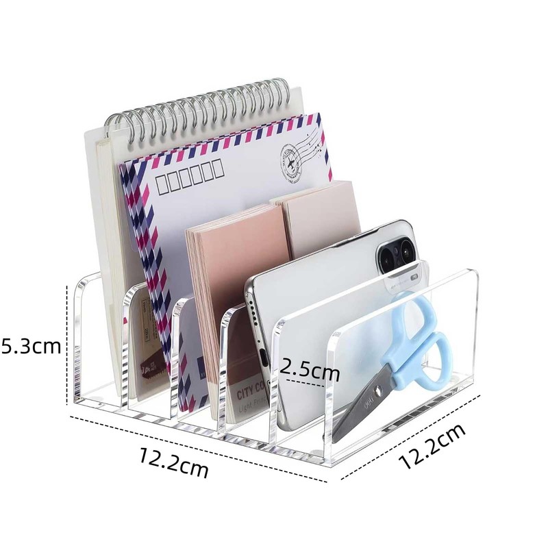 Divider Stand, 5 Compartments, Notebook Stand, Book Stand, File Organizer,