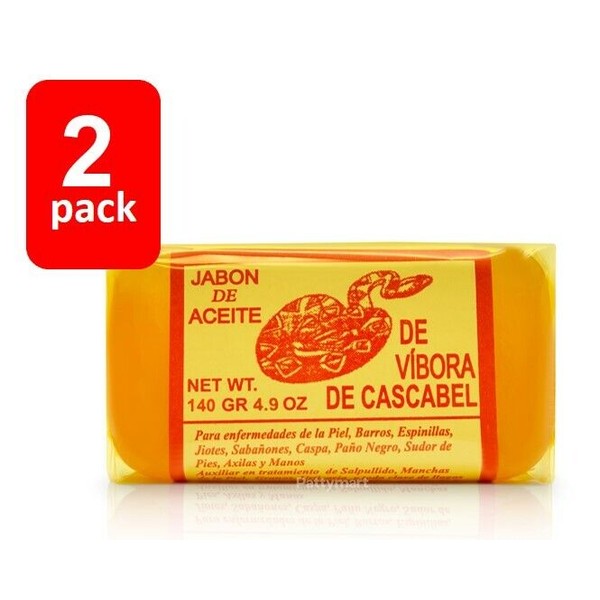 2 RATTLE SNAKE SOAP BARS/ 2 JABONES ACEITE DE VIBORA DE CASCABEL 🐍✅
