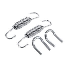 Motorcycle Exhaust Springs, 2 Pieces, Stainless Steel, Superior Strength, Rotatable Exhaust Springs, Exhaust Spring