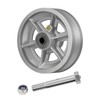 LONGRUNFORU 6" X 2" Sliding Gate Wheels, （2 Pack）Cast Iron
