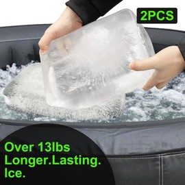 Gosmol Extra Large Ice Block Mold - Ice Cubes for Cold Plunge or Coolers,Reusable Silicone Ice Molds for Ice Bath Chiller, Big Ice Tray Dishwasher Safe