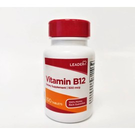 Leader Vitamin B-12 3000Mcg 60 Tablets per Bottle (8 pack)