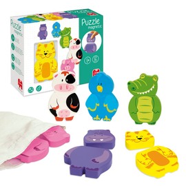 Goula Magnetisches Holzpuzzle Tiere, Ab 1 Jahr