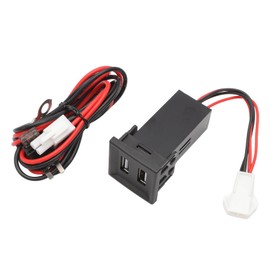 GNXfixt Dual USB Charger, with Piggy Back Fuse Wiring Harness for T5 2003-2009 2.1A USB Output Interface