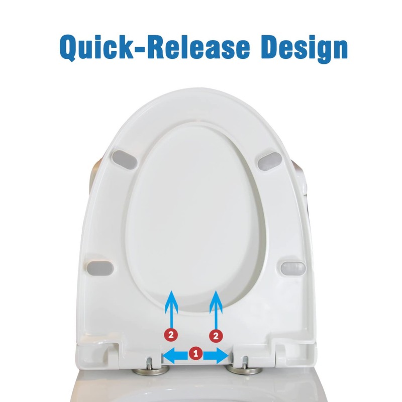 WinZo UF002 Slow Close Elongated Toilet Seat with Non-slip Seat