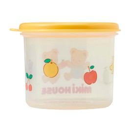 Miki House 46-7142-682 Snack Cup, Baby Food, 6.3 fl oz (210 ml), Made in Japan, For Boys, Girls, Babies, Kids, Baby Dishes, Bears, Fruits, Yellow