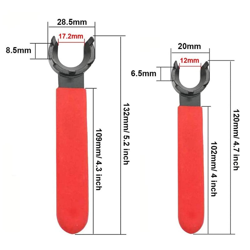 Bestgle 2 Pcs ER16 ER20 M Type Collet Chuck Wrench