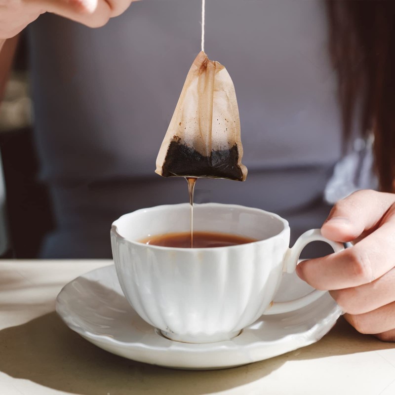 Simpeak 200 Pcs Tea Bags Tea Packs with String Disposable