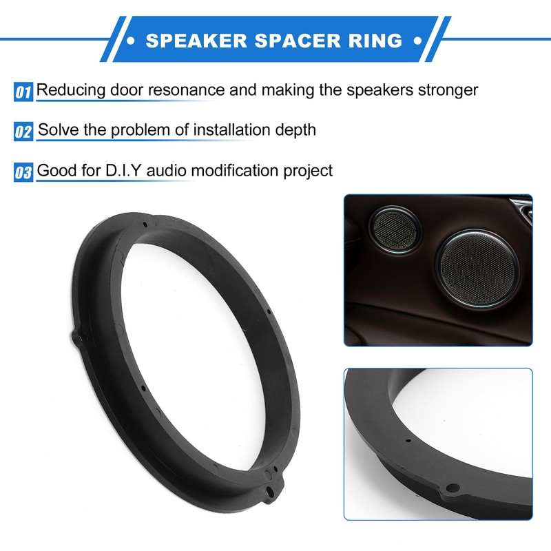 X AUTOHAUX 2 Set Speaker Spacer Ring Tweeter Speaker Spacer