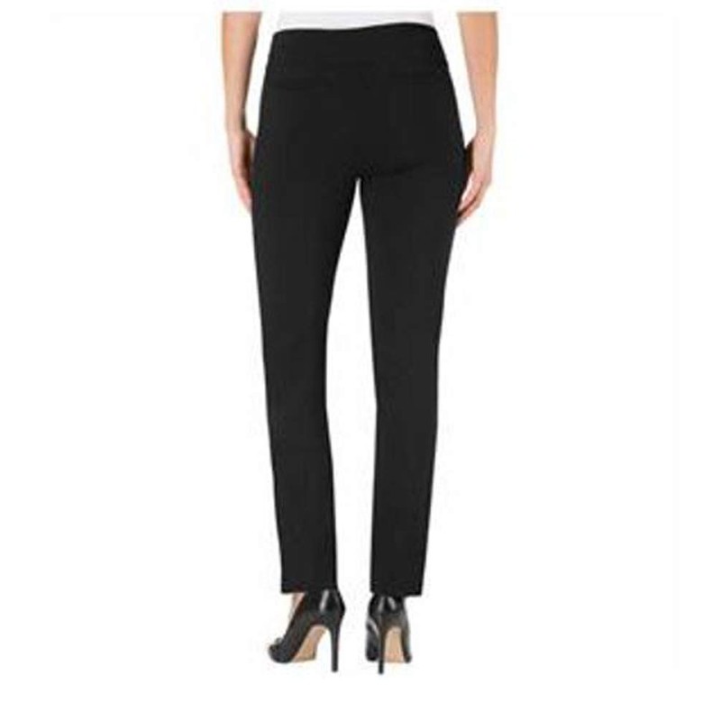 Hilary Radley Ladies' Pull-On Pant (Solid Black, 6)