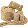 Natural Jute Rope ，Hemp Rope for Crafts,Decorating,Gardening, Bundling,Camping,Cat Scratching Post,Thick