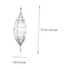 Gatuida Stainless Steel Olive Shape Bait Cage Fishing Trap for