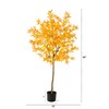 Nearly Natural 5ft. Autumn Maple Artificial Fall Tree