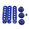 KAISH Blue ST Strat Pickup Covers Knobs and 5 Way