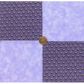 Various Manufacturers Passionate Purple Lavendar Hearts Fabric Novelty Quilt Squares my4