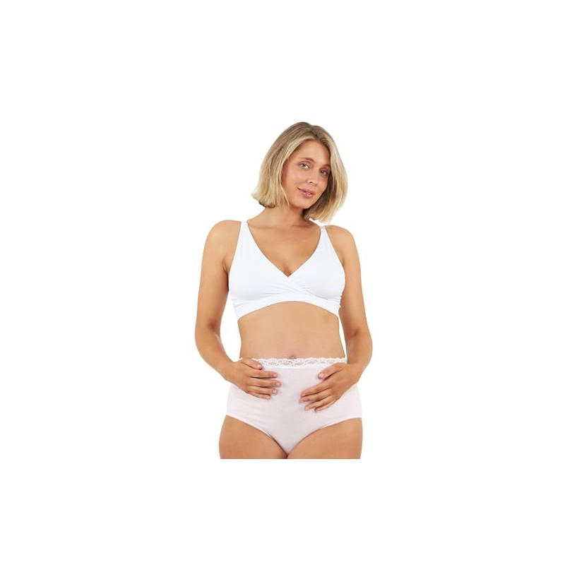 Ripe Maternity Seamless Nursing Bralette White - S