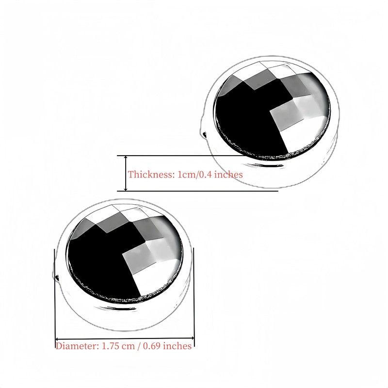 OoSsSoO Mens Shirt Button Covers Tuxedo Cufflinks Alternative Silver red
