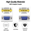 YARCHONN DB15 VGA Gender Changer Solderless Connector Male to Male