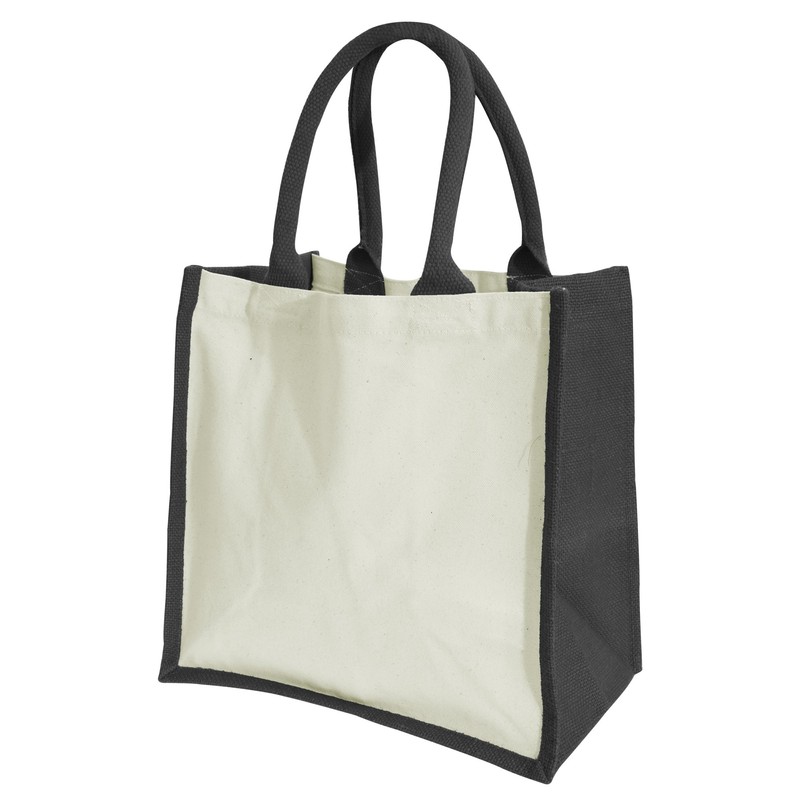 Westford Mill W421 Printers' Midi Jute Bag - Eco-Friendly, Reusable,