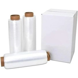 18" x 1500' 80 Gauge 2 Rolls Pallet Wrap  Stretch Film Hand Shrink Wrap 1500FT