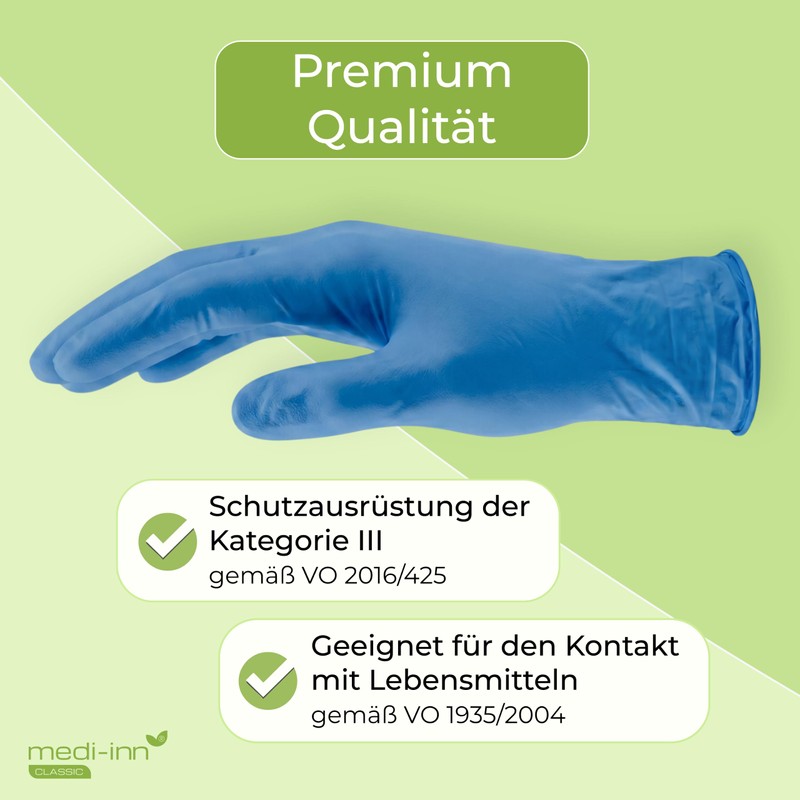 Medi-Inn Disposable Gloves Vinyl Latex Nitrile Powder-Free S M L