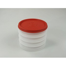 TUPPERWARE Küchenhelfer Hamburger-Maker Behälter (4) Burger Frikadellen + Deckel