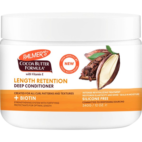 Palmer's Cocoa Butter & Biotin Length Retention Deep Conditioner, 12 Ounce