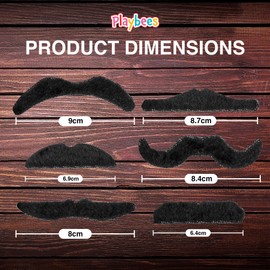Playbees Fake Mustaches 12PK