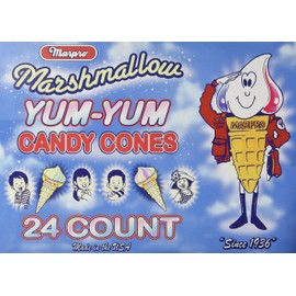 Yum Yum Marshmallow Cones - 24 Ct. Case (Fat Free)