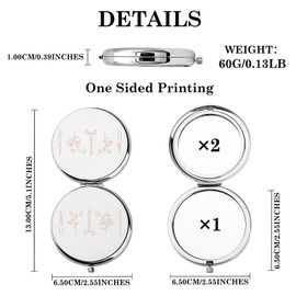 OKEYCH Future Surgeon Gift Surgeon Makeup Mirror Surgeon Doctor and Nurse Fan Pocket Mirror Surgical STU-dent Graduation Gift (Surgeon J)