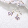 EVER FAITH Light Purple Rhinestone Crystal Golden Plated Hypoallergenic Cute