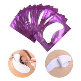 Eye Gel Pads 50 Pairs Eyelash Extension Under Eye Gel Pads Lint Free Eye Patches Eye Mask Beauty Tool Collagen Hydrogel Under Eye Patch (Purple)