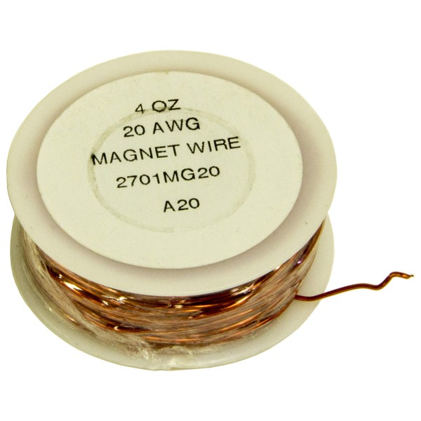 1/4 Pound 20 Gauge Enameled Copper Magnet Wire, Approx. 75